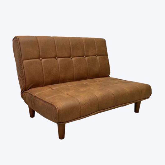 Простой диван-скамейка на коротких ножках без подлокотников для небольшой комнаты 835-2P