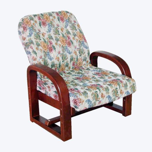 Складное кресло с откидной спинкой на коротких ножках 159