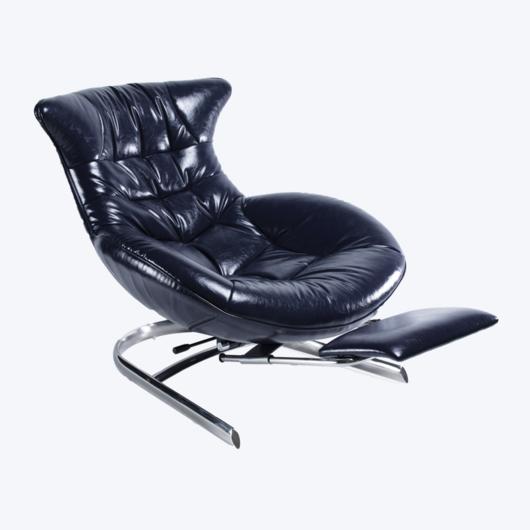 Дизайнерское кресло с подставкой для ног MF-RLC-001