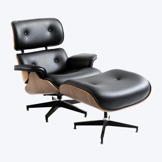 Классическое кресло для отдыха eames, деревянное кресло для отдыха и пуфик GK85