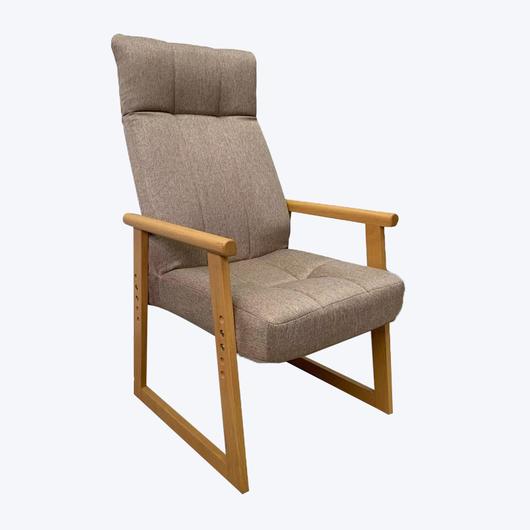 Складное деревянное кресло с откидной спинкой и подголовником 772