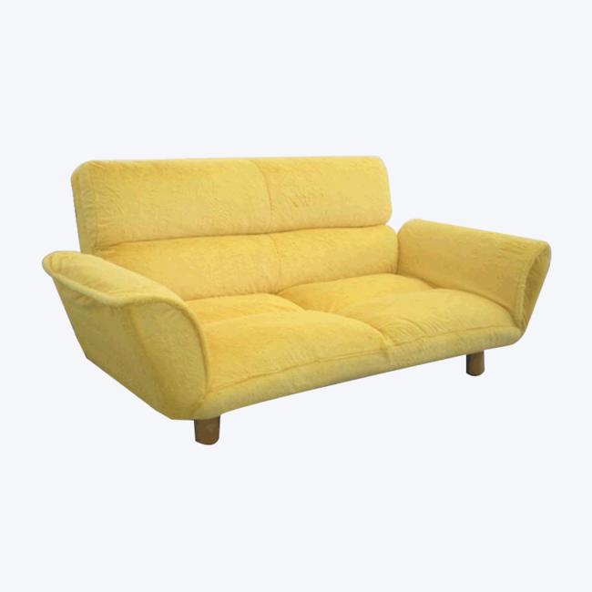 Двойное основное напольное кресло карамельного цвета, регулируемый ленивый диван-кровать SF018